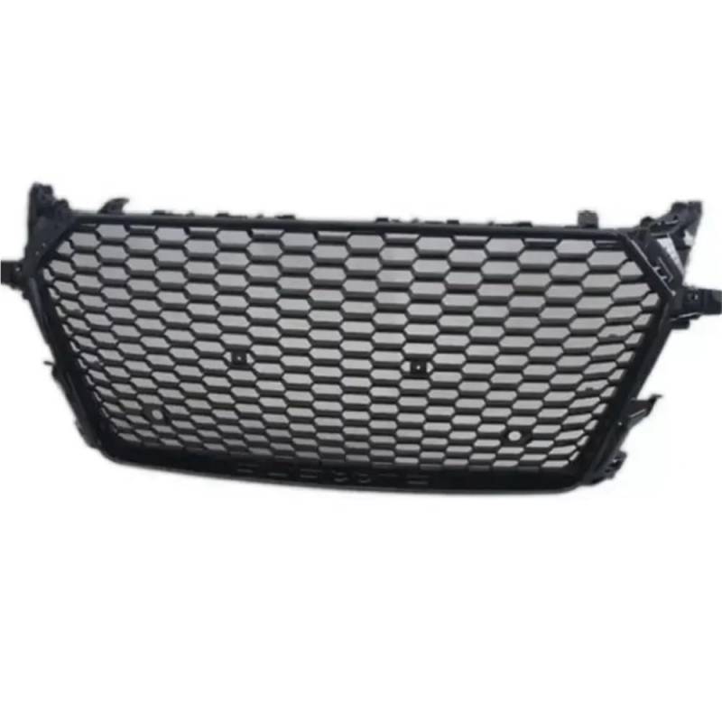 Kühlergrill Gitter Auto Vorne Sport Hex Mesh Hood Grill Schwarz Für TT/TTS 8S Glänzend Schwarz Für TTRS Stil 2015-2018 Kühlergrill Auto Nieren von ESyem