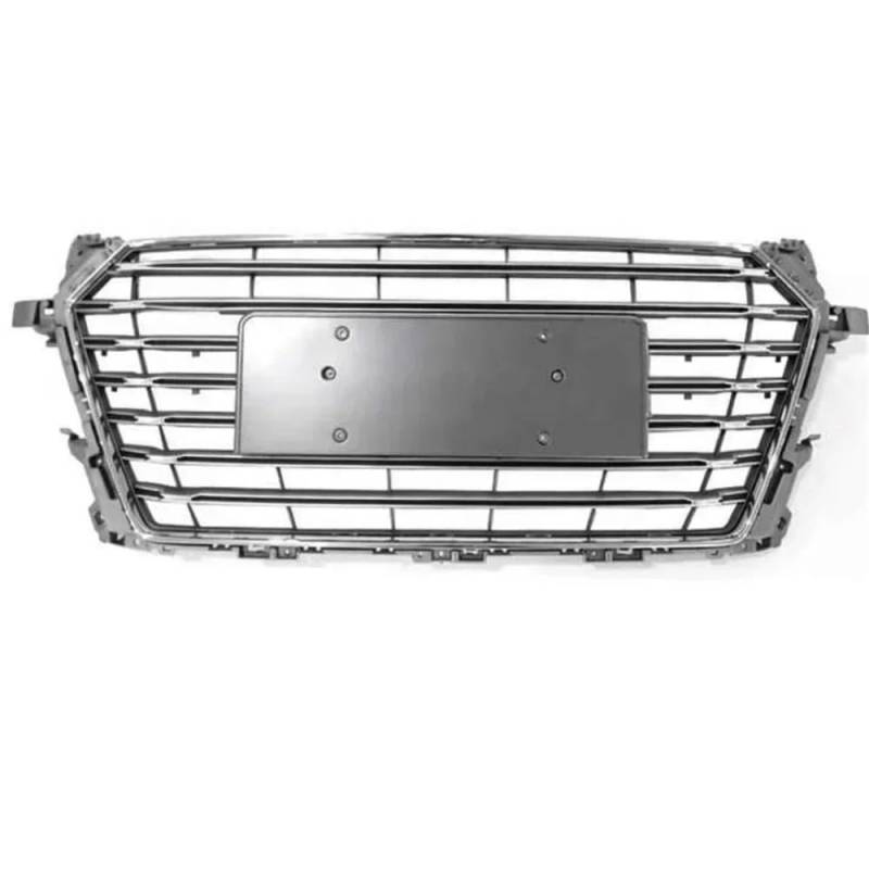 Kühlergrill Gitter Auto Vorne Sport Hex Mesh Hood Grill Schwarz Für TT/TTS 8S Glänzend Schwarz Für TTRS Stil 2015-2018 Kühlergrill Auto Nieren von ESyem
