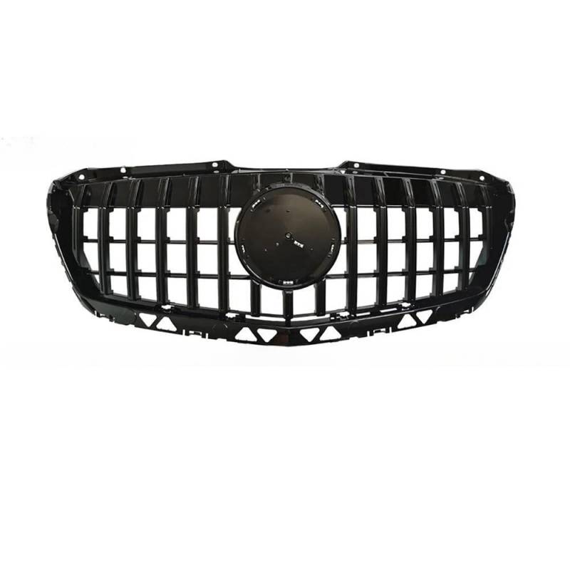 Kühlergrill Gitter Auto W906 GT Style Schwarz/Silber Frontstoßstangengrill für Benz Sprinter W906 Facelift 2014–2018 Kühlergrill Auto Nieren von ESyem