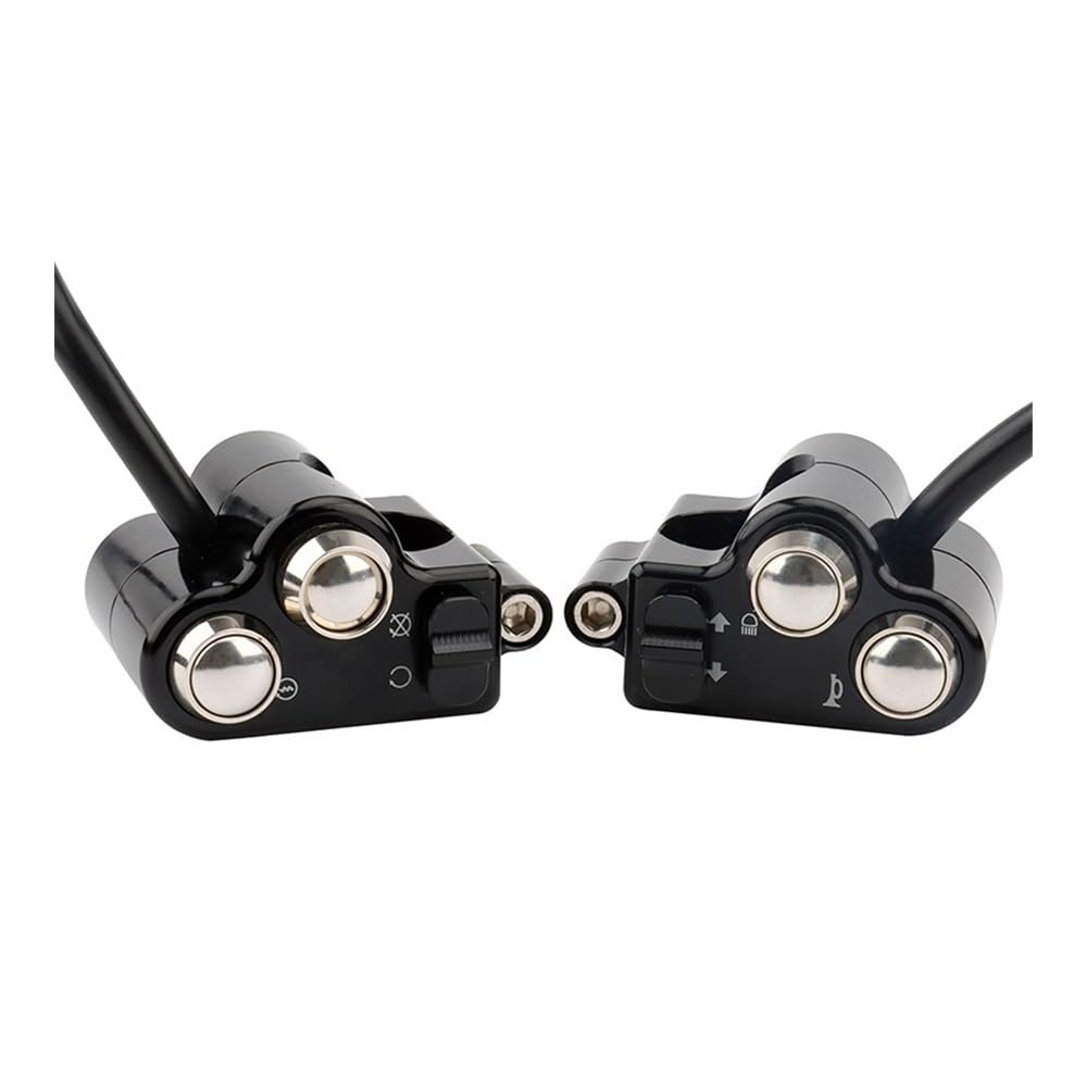 Motorrad Lenkerschalter 1'' 25mm Motorrad-Lenker-Steuerschalter Blinker Hupe Start-Kill-Schalter-Taste Universelle Modifizierte Teile Ohne Kabelbaum Motorrad Lenkerschalter 1'' 25mm Motorrad-Lenker-Steuerschalter Blinker Hupe Start-Kill-Schalter-Taste Universelle Modifizierte Teile Ohne Kabelbaum von ESyem