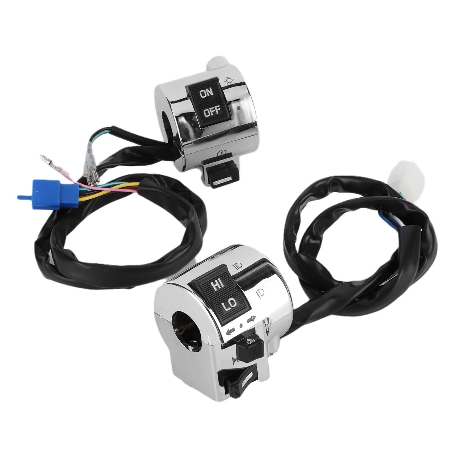 Motorrad Lenkerschalter 1 Paar Motorrad Lenker Schalter Control Taste Für Blinker Scheinwerfer Horn 25mm Universal Motorrad Lenkerschalter 1 Paar Motorrad Lenker Schalter Control Taste Für Blinker Scheinwerfer Horn 25mm Universal von ESyem