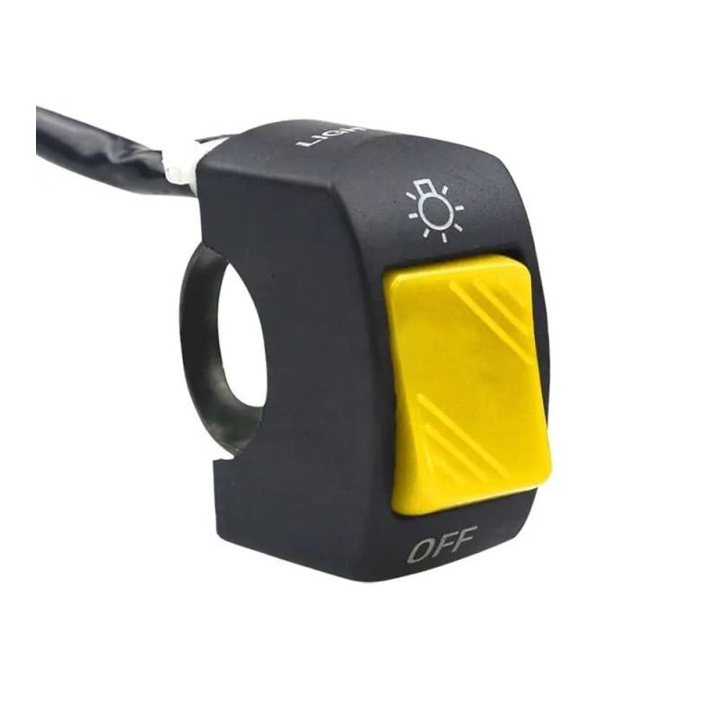 Motorrad Lenkerschalter 12V Motorrad EIN/AUS-Schalter Zweite-Linie Scheinwerferschalter Lenkerschalteranschluss Für Roller Motorradzubehör von ESyem
