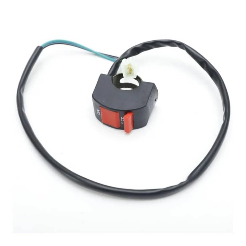 Motorrad Lenkerschalter 7/8 "Lenker Starter Start & Stop ATV Auf/aus-Taste Flammendurchschlag 4 Draht Verbindung Motorrad Schalter von ESyem