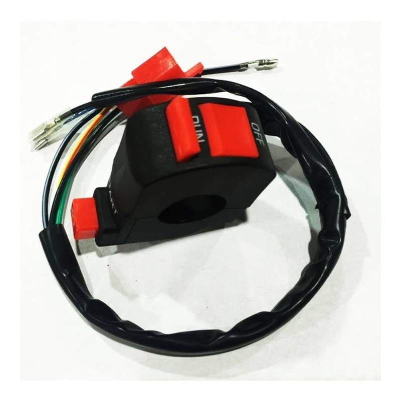 Motorrad Lenkerschalter 7/8 "Universal Motorrad Lenker Control Schalter Zündung Töten Starten Schalter AUF Off Für BWS von ESyem