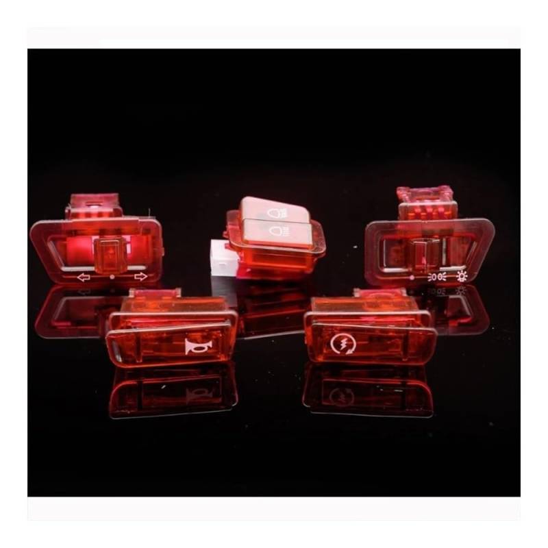 Motorrad Lenkerschalter GY6 Schalter Für 50cc 125cc 150cc Moped Roller Kopf Licht Horn Dimmer Drehen Starter Einzigen Schalter Taste 5 Stück von ESyem