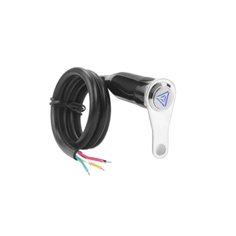 Motorrad Lenkerschalter Motorrad-LED-Schalter EIN-AUS Lenker Verstellbare Halterung 5-Draht-Schalter Notfall-Warnblinker Warnblinkschalter von ESyem