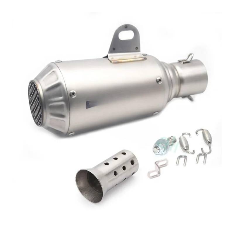 Motorrad Schalldämpfer Auspuff Rohr 51mm Universal Motorrad Auspuffrohr Für Für Z1000 ZX10R Tmax Nmax Pcx Schalldämpfer Auspuffrohr von ESyem