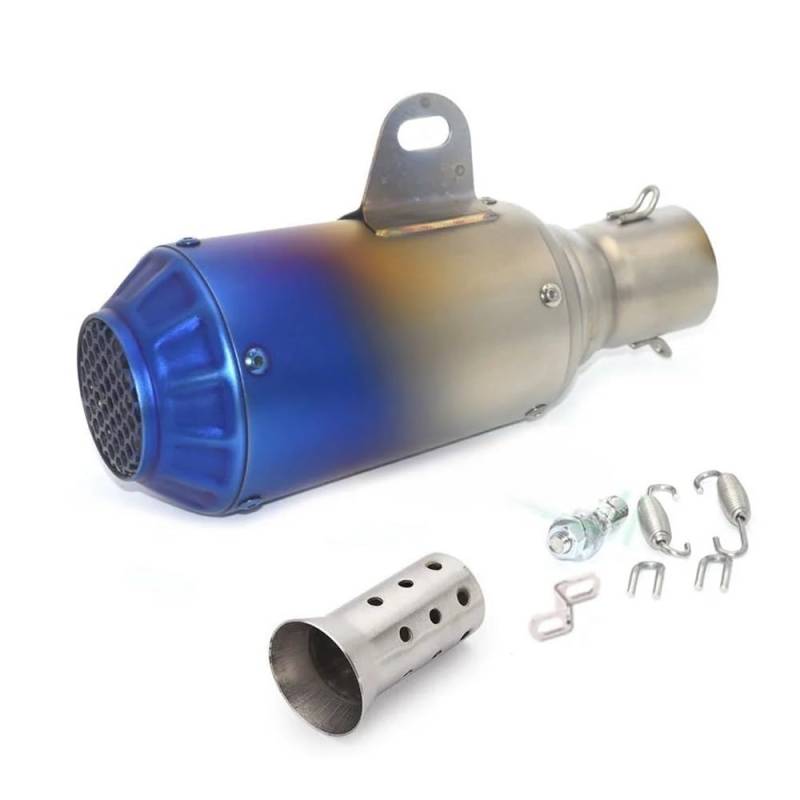 Motorrad Schalldämpfer Auspuff Rohr 51mm Universal Motorrad Auspuffrohr Für Für Z1000 ZX10R Tmax Nmax Pcx Schalldämpfer Auspuffrohr von ESyem