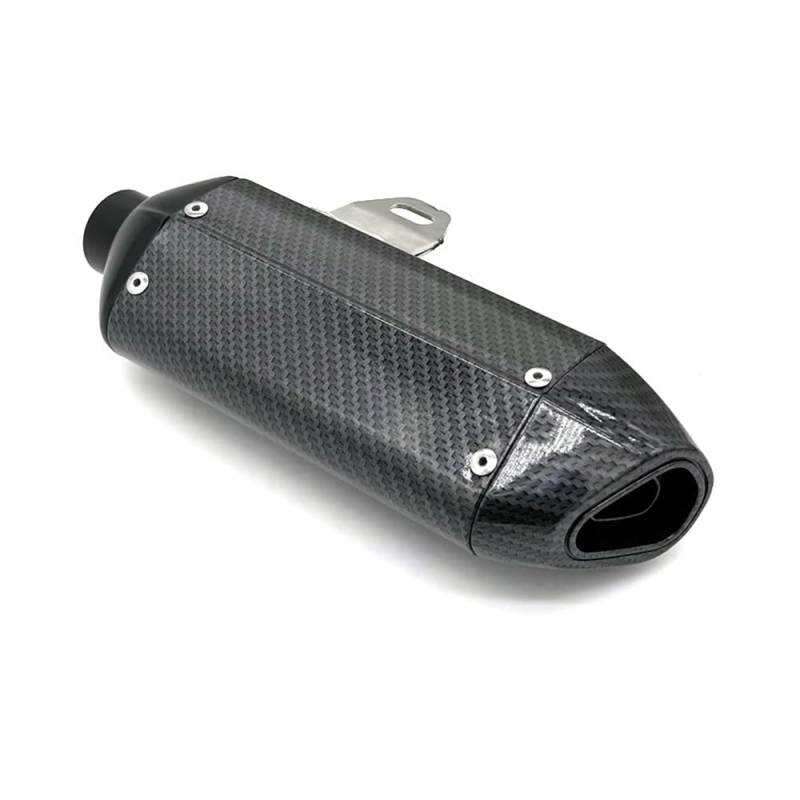 Motorrad Schalldämpfer Auspuff Rohr Auspuffrohr Für Motorrad-Schalldämpfer Universal Für 125 Cc 150 Cc Motorrad 28 Mm Auspuffrohr Schalldämpfer Auspuff von ESyem