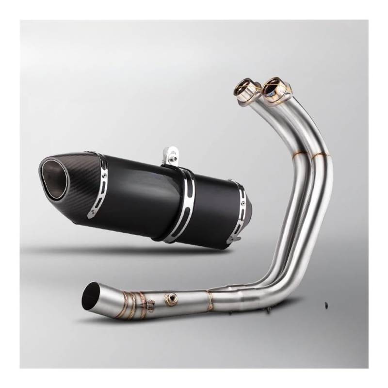 Motorrad Schalldämpfer Auspuff Rohr Für MT07 FZ07 R77 Motorrad Auspuff 51 MM Vorne Rohr Link Rohr Verbinden Auspuffrohr Schalldämpfer von ESyem