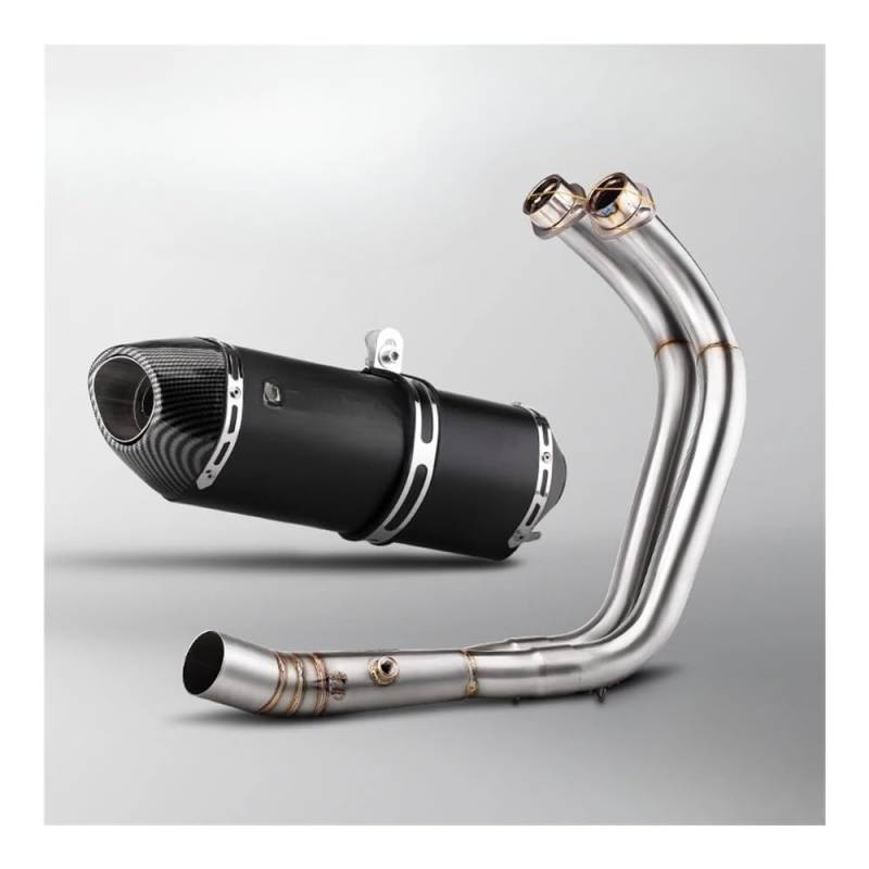 Motorrad Schalldämpfer Auspuff Rohr Für MT07 FZ07 R77 Motorrad Auspuff 51 MM Vorne Rohr Link Rohr Verbinden Auspuffrohr Schalldämpfer von ESyem