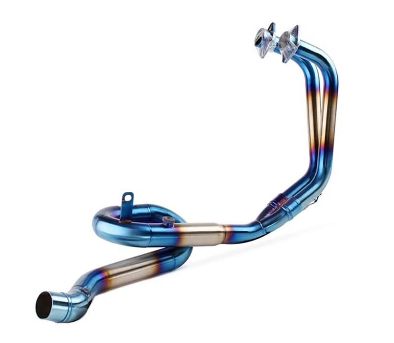 Motorrad Schalldämpfer Auspuff Rohr Für R25 R3 MT03 MT-03 2014-2021 Motorrad Auspuff Vorne Mittleren Link Rohr Schalldämpfer Schalldämpfer Auspuffrohr von ESyem