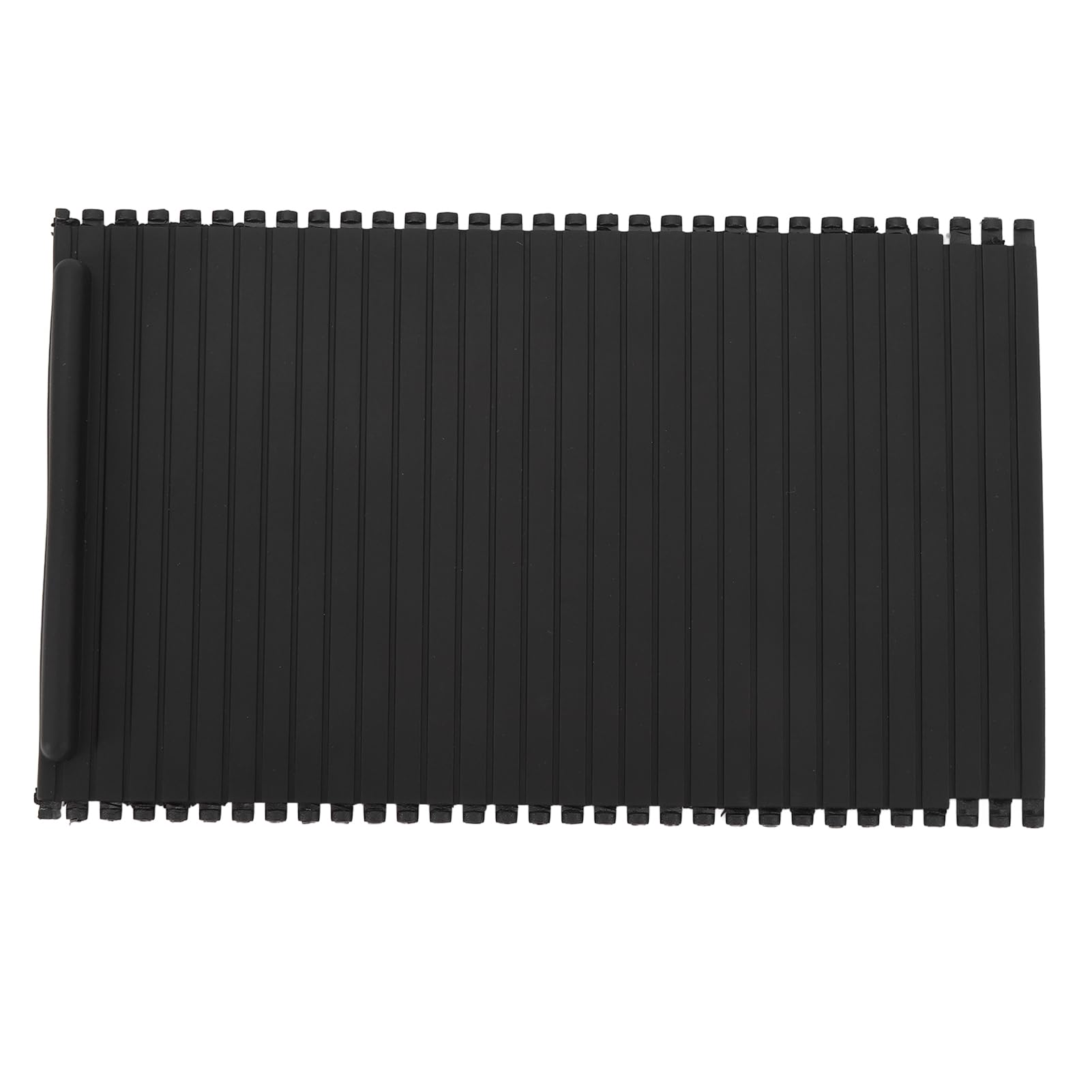 Center Console Roller Blind Cover Scratch Cup Halter Schiebende Abdeckung Verschluss X5 E53 Robustes Gummi Material Schwarz Stylish Look Einfacher Installation für 1999 2006 Modell von ETAINGYEUN