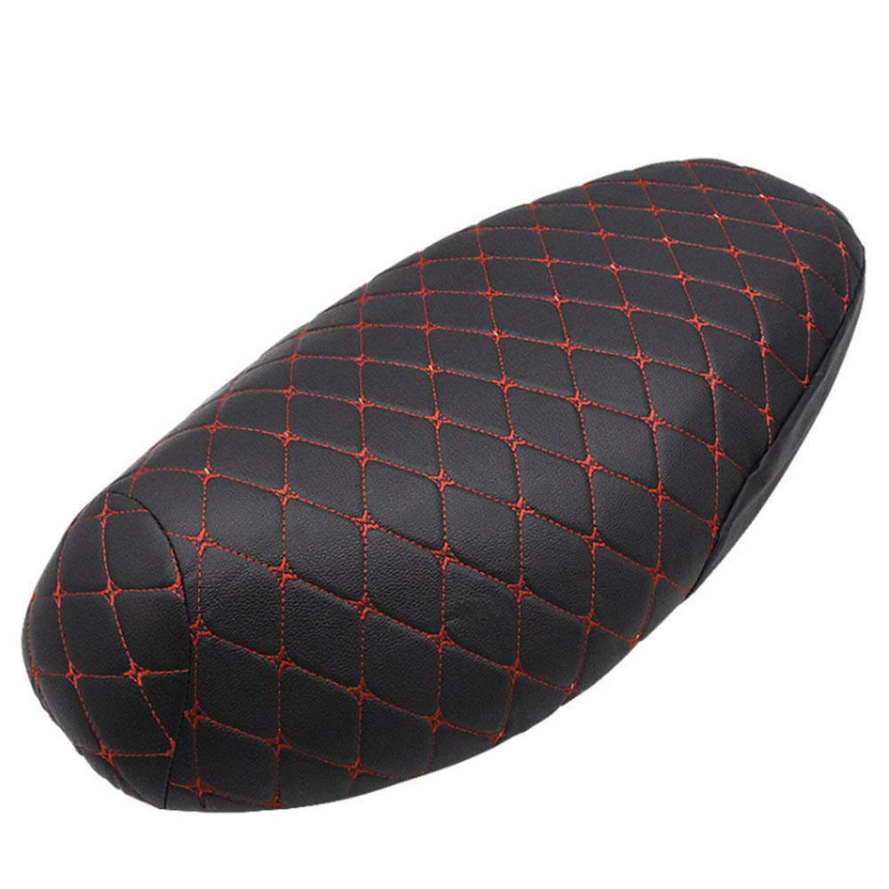 ETAINGYEUN Kunstleder-Sitzbezug für Motorräder, sonnenbeständig, für alle Jahreszeiten, M, L, XL, wasserabweisend, atmungsaktiv, hitzebeständig (M) von ETAINGYEUN