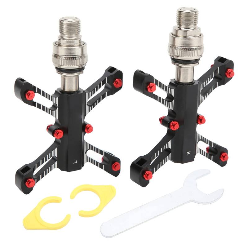 ETAINGYEUN Wake Bike 3 tragen Schnellfreisetzung Pedal CNC Aluminiumlegierung Mountainbike Black Pedal für Fahrräder, Bergfahrräder und mehr von ETAINGYEUN