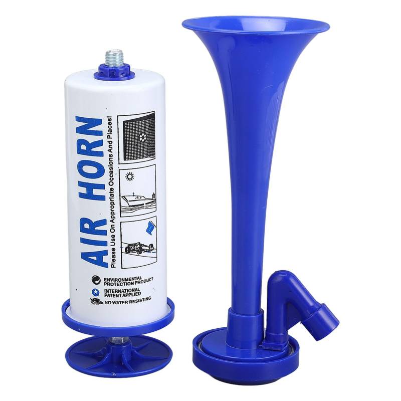 Luftpumpe Horn tragbare wiederverwendbare robuste Aluminium -Abs Blau von ETAINGYEUN