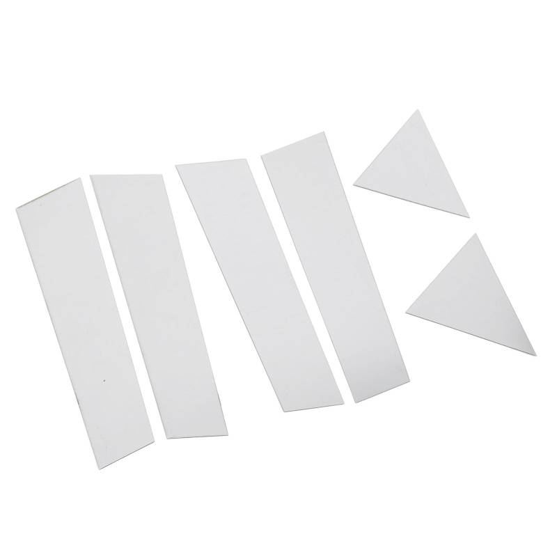 Säulenverkleidungssatz für Magnum, Hochglanzchrom, Tür-/Fensteraufkleber, Seitenabdeckungs-Aufklebersatz von ETAINGYEUN