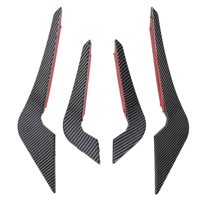 Vordere Stoßfänger -Spoiler Canard Splitter Fins Sporty Erscheinung für 2 Serien M2 F87 2016 2021 (Kohlefaserstil) von ETAINGYEUN