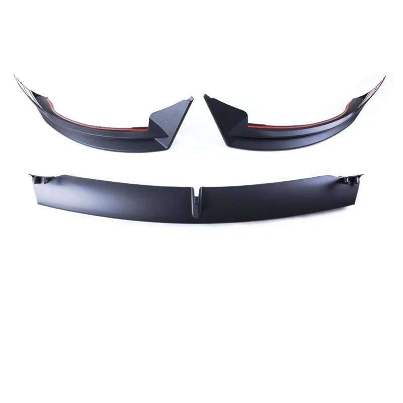 Frontstoßstange Spoiler Für Tesla Für Modell Y 2021 2022 2023 Frontstoßstange Lippe Kinnschutz Trim Styling Abdeckung Modifiziertes Diffusorzubehör Frontstoßstange Seitenspoiler Abdeckung(Matte black) von ETEKGVYVA