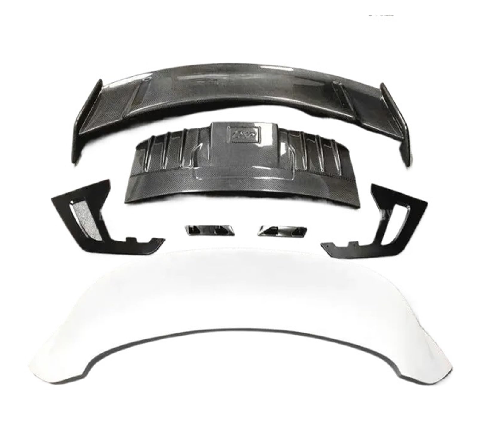Für Carrera 911 992 2020 2021 2022 2023 GT3 Carbon Faser Auto Hinten Flügel Stamm Lip Spoiler Schwanz Tor Boot Klappen Abdeckung(XL1000V Black) von ETIGBG