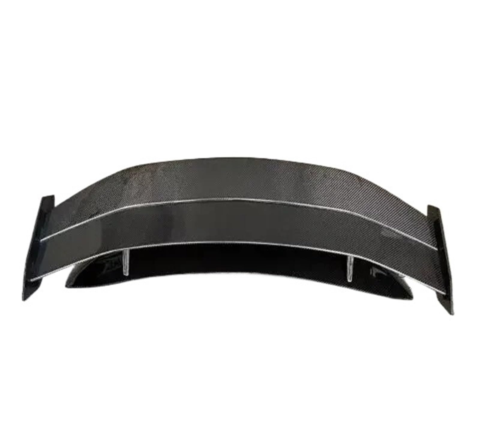 Für Tesla Modell 3 2019 2020 2021 2022 2023 FRP/Geschmiedetem Carbon Auto Hinten Flügel Stamm Lip Doppel Decker Spoiler(Forge Carbon) von ETIGBG