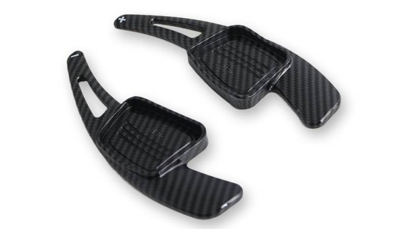 Schaltwippen Für A3 Für A4L Für A5 Für A8 Für S3 Für S5 Für SQ5 Für Q7 Für R8 Für TT Für TTS Auto Lenkrad Hinten Shift Paddel Auto Halbautomatische Kupplung(Fibra Black) von ETIGBG