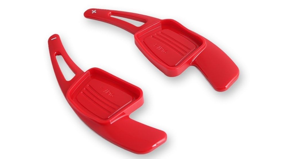 Schaltwippen Für A3 Für A4L Für A5 Für A8 Für S3 Für S5 Für SQ5 Für Q7 Für R8 Für TT Für TTS Auto Lenkrad Hinten Shift Paddel Auto Halbautomatische Kupplung(Red) von ETIGBG