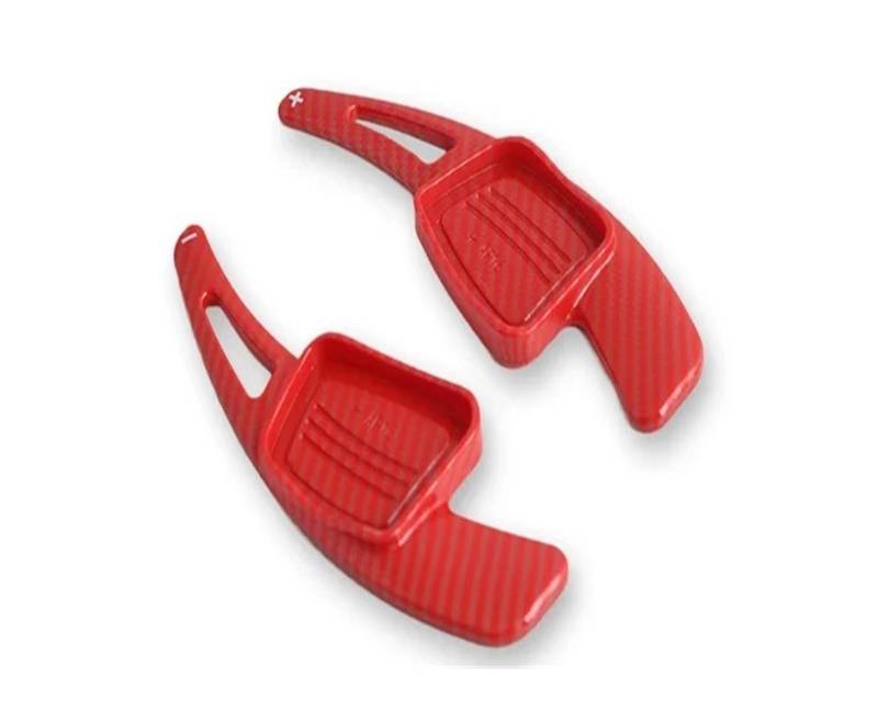 Schaltwippen Für A3 Für A4L Für A5 Für A8 Für S3 Für S5 SQ5 Q7 R8 Für TT Für TTS Auto Lenkrad Hinterrad Schaltwippen Schaltausrüstung Halbautomatische Kupplung(Carbon Red) von ETIGBG
