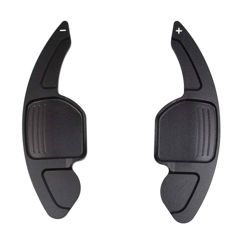 Schaltwippen Für A3 S3 A4 S4 B8 A5 S5 A6 S6 A8 R8 Q5 Q7 TT 2 Stücke Auto Lenkrad Schaltwippen Verlängern Verlängerung Shifter Aluminium(Black) von ETIGBG