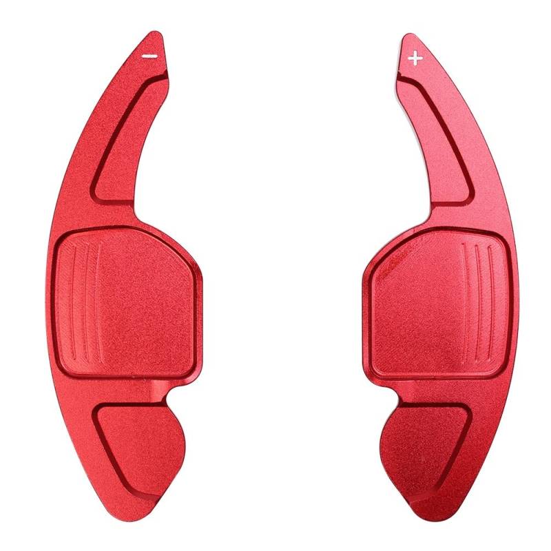 Schaltwippen Für A3 S3 A4 S4 B8 A5 S5 A6 S6 A8 R8 Q5 Q7 TT 2 Stücke Auto Lenkrad Schaltwippen Verlängern Verlängerung Shifter Aluminium(Red) von ETIGBG