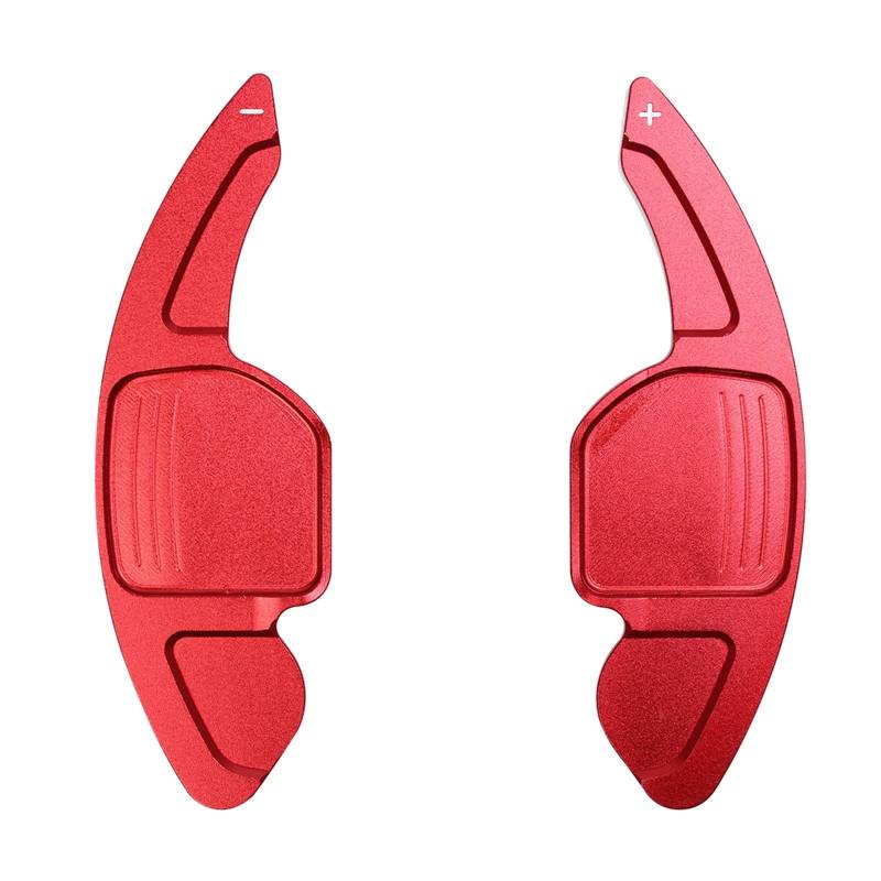 Schaltwippen Für A3 S3 Für A4 S4 B8 Für A5 Für S5 Für A6 S6 Für A8 R8 Für Q5 Q7 Für TT 2 Teiliges Auto Lenkrad Schaltwippen Verlängerungsschalthebel Aus Aluminium(Red) von ETIGBG