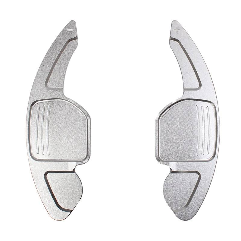 Schaltwippen Für A3 S3 Für A4 S4 B8 Für A5 Für S5 Für A6 S6 Für A8 R8 Für Q5 Q7 Für TT 2 Teiliges Auto Lenkrad Schaltwippen Verlängerungsschalthebel Aus Aluminium(Silver) von ETIGBG