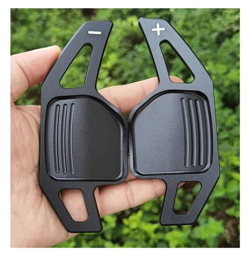 Schaltwippen Für A4 B8 Für A3 8P S3 Für A5 Für A6 S6 C6 Q5 Für A8 R8 TTS MK2 8J Für Avant Für Auto Styling 2Pcs Lenkrad Paddel Verlängerung Schalthebel(Fit Type A Black) von ETIGBG