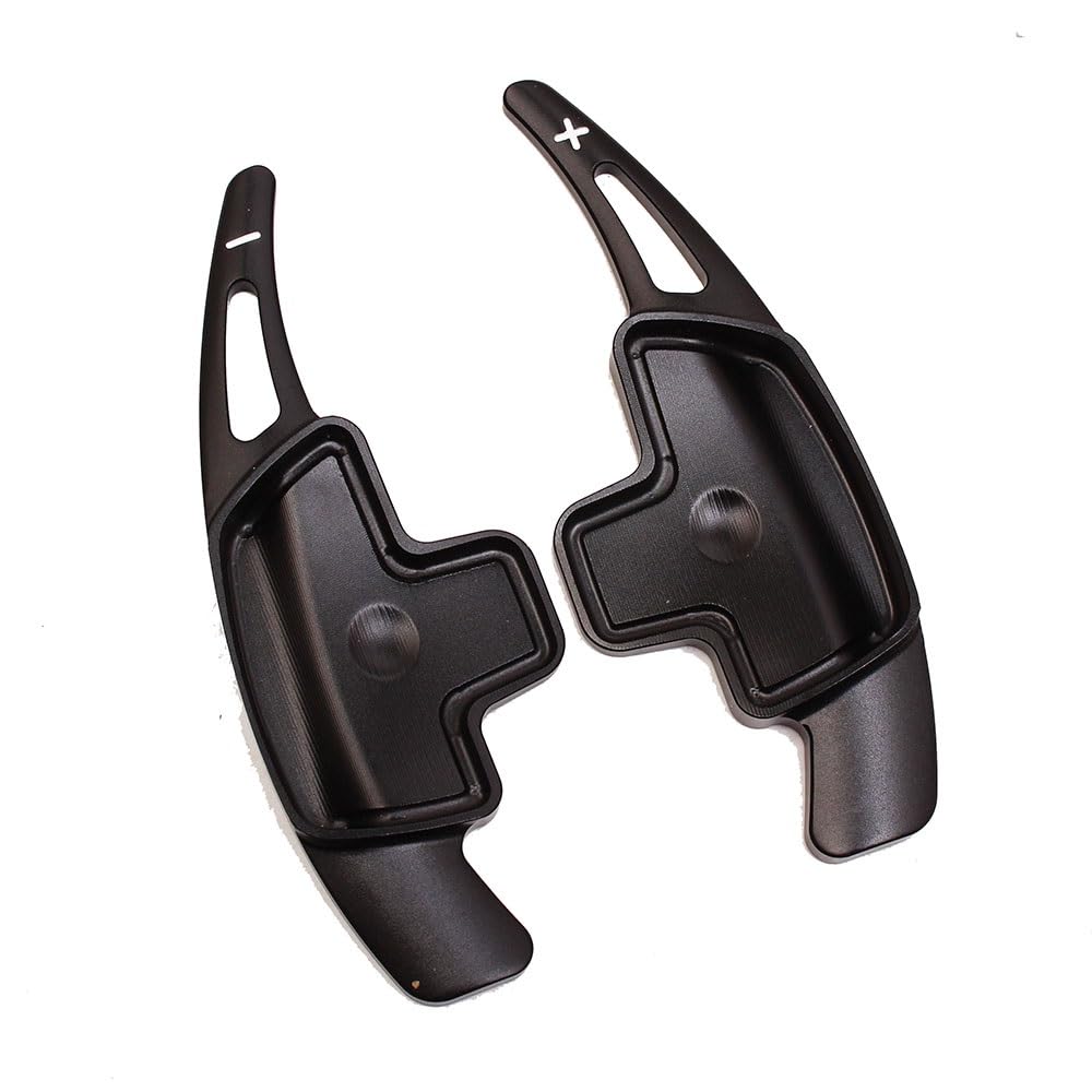 Schaltwippen Für Benz A B C E Für GLE Für AMG Klasse W176 W205 W246 C117 W218 Auto Lenkrad Schaltwippen Aluminium Schaltwippen Klinge(Style 1 black) von ETIGBG