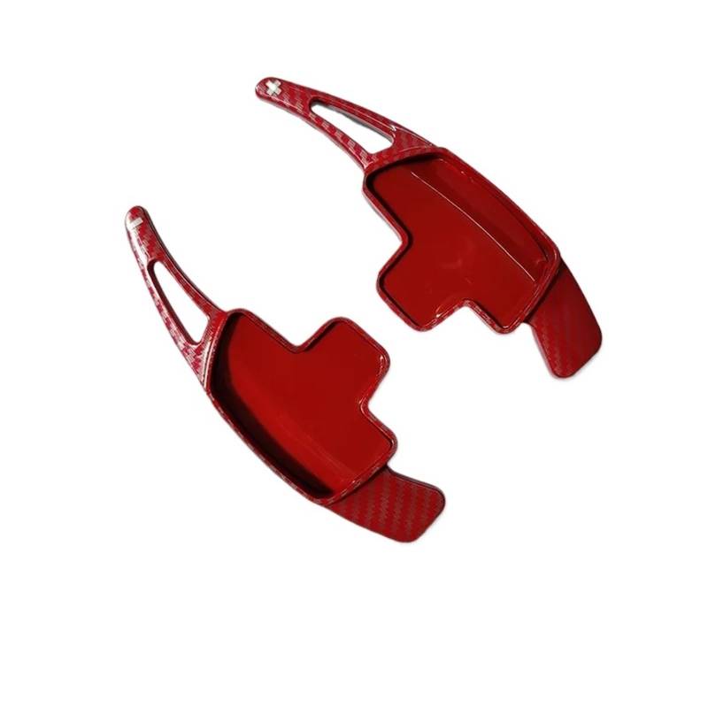 Schaltwippen Für Benz A B C E Für Klasse Für CLA Für GLA Für CLS Für GLC Paddle Shifter Carbon Auto Lenkrad Shift Paddle Verlängerung Shifter(2PCS Red) von ETIGBG