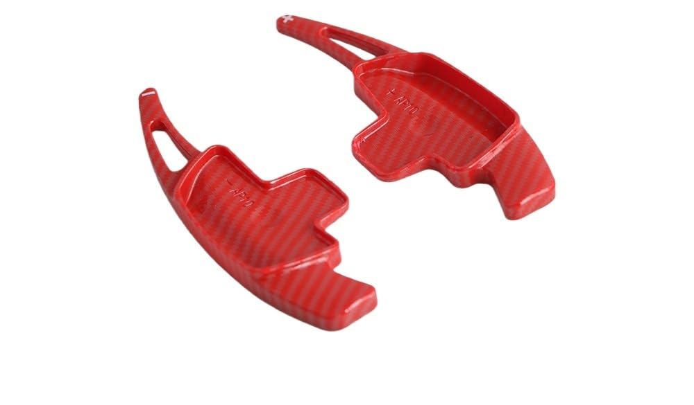 Schaltwippen Für Benz A B C Für E-Klasse Für CLA Für CLS Für GLE Für GLB Auto Lenkrad Hinterrad Schaltwippen-Schaltausrüstung Halbautomatische Kupplung(Carbon Red) von ETIGBG