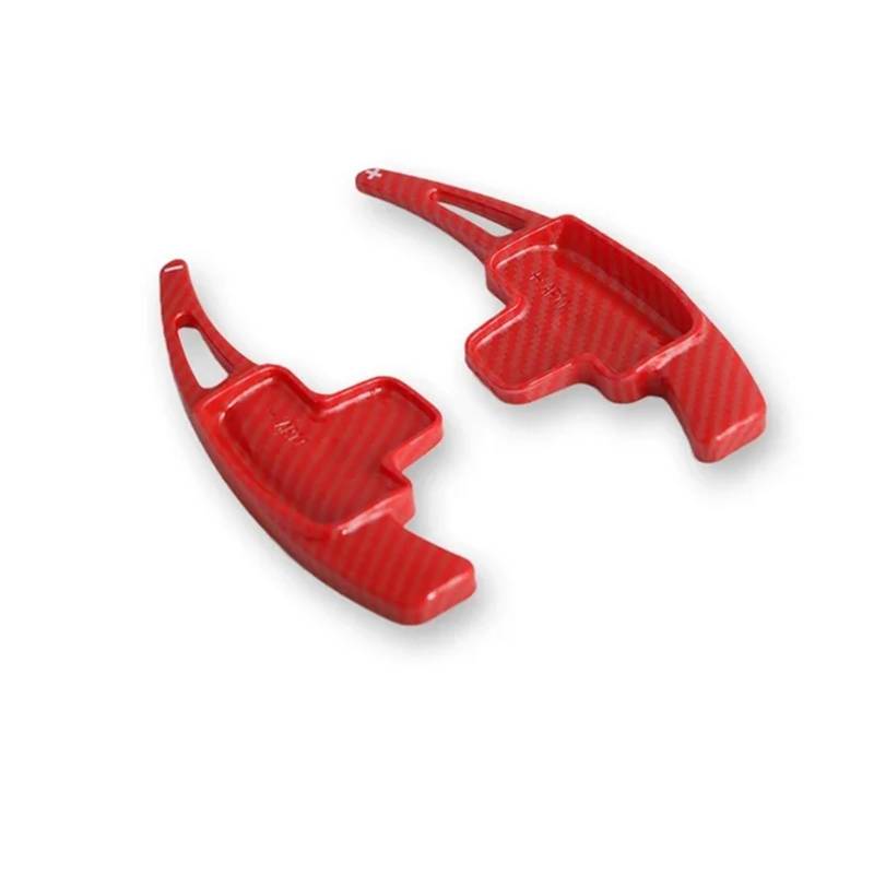 Schaltwippen Für Benz A B E M R Für GLK Für SLK Für Klasse W166 176 212 246 X166 204 Für ABS Carbon Auto Lenkrad Paddle Shifter(Carbon fiber red) von ETIGBG