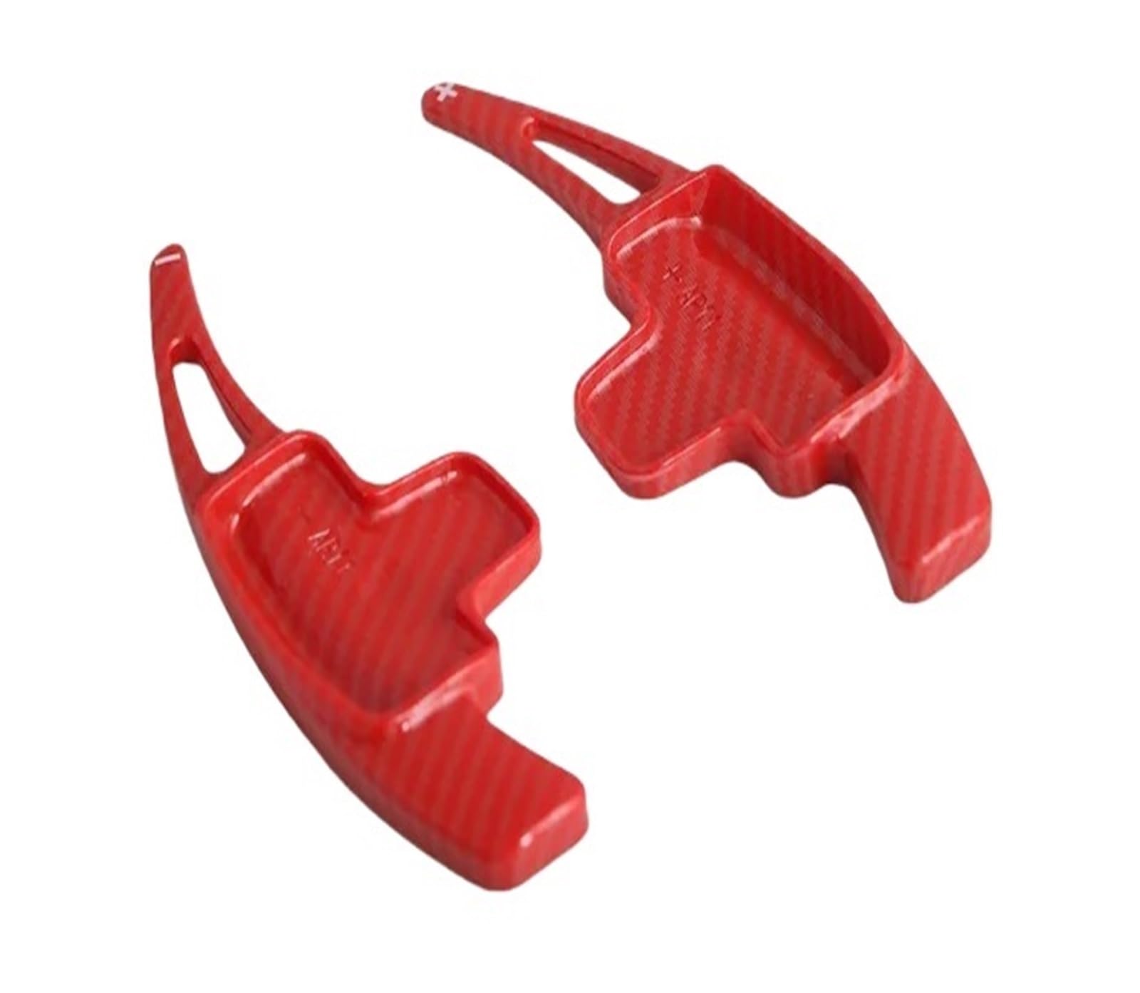 Schaltwippen Für Benz A B E R M Für Klasse Für GLK Für GL Für SLK Auto Lenkrad Hinterrad Schaltwippe Auto Schaltausrüstung Halbautomatische Kupplung Rot(Fiber Red) von ETIGBG