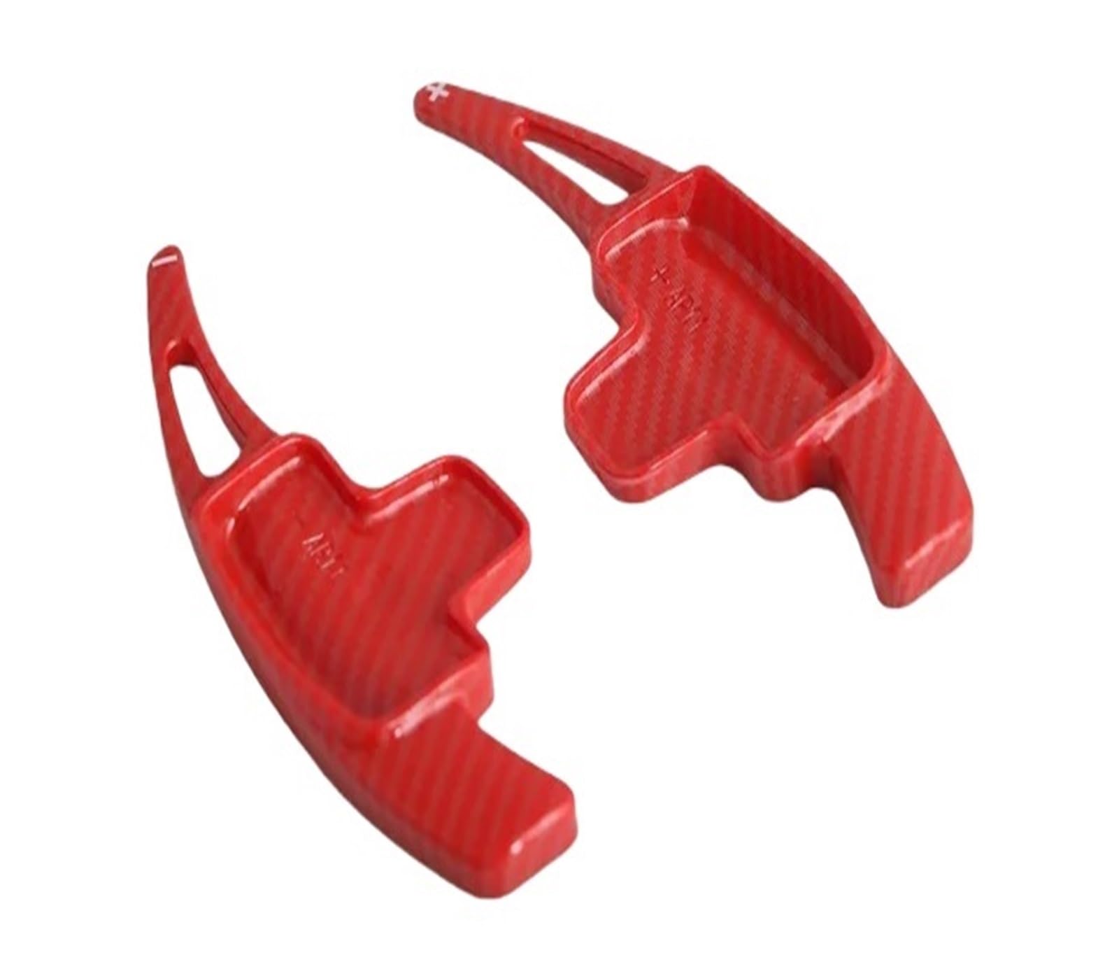 Schaltwippen Für Benz A B E R M Für Klasse Für GLK Für GL Für SLK Auto Lenkrad Hinterrad Schaltwippe Auto Schaltausrüstung Halbautomatische Kupplung Rot(Fiber Red) von ETIGBG