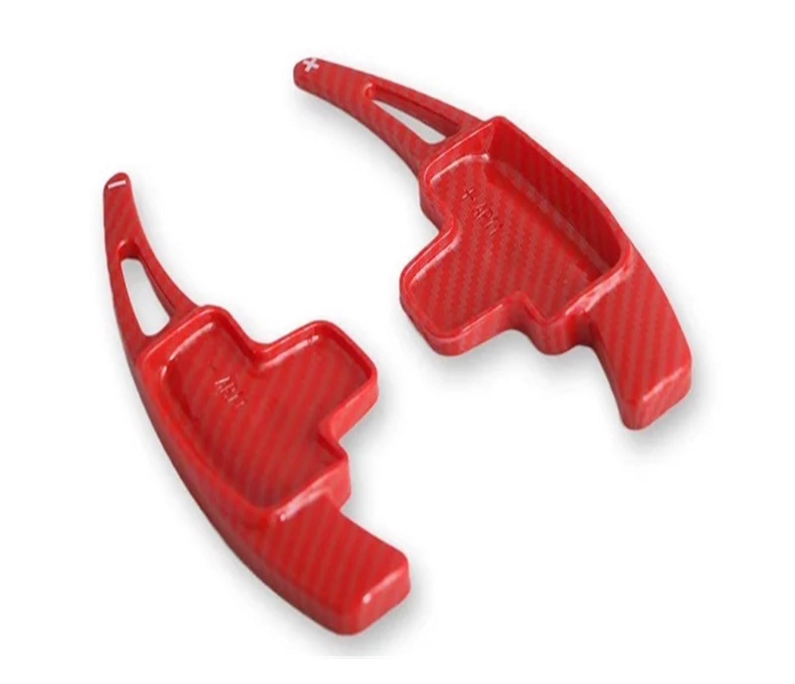 Schaltwippen Für Benz A B E R M Für Klasse Für GLK Für GL Für SLK Auto Lenkrad Hinterrad Schaltwippe Auto Schaltausrüstung Halbautomatische Kupplung Rot(Fiber Red) von ETIGBG