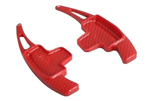 Schaltwippen Für Benz A B E R M Für Klasse Für GLK Für GL Für SLK Auto Lenkrad Hinterrad Schaltwippe Auto Schaltausrüstung Halbautomatische Kupplung Rot(Fibre Red) von ETIGBG