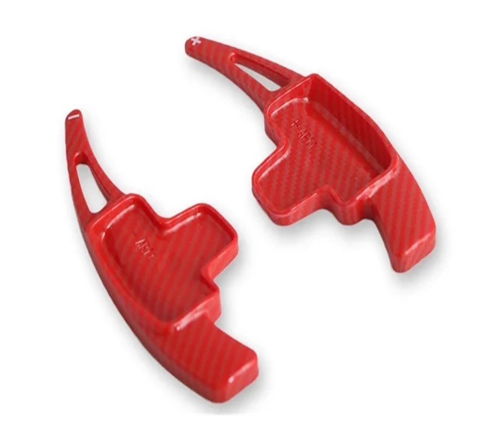 Schaltwippen Für Benz A B E R M Für Klasse Für GLK Für GL Für SLK Auto Lenkrad Schaltwippe Auto Schaltausrüstung Halbautomatische Kupplung Rot(Fiber Red) von ETIGBG