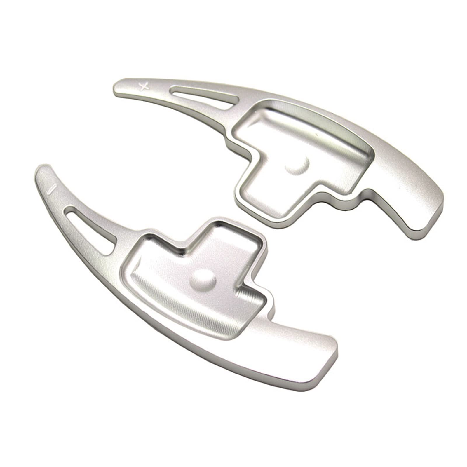Schaltwippen Für Benz A B M Für Klasse W176 W246 Für GLK Für SLK Für CLA Für GLA Aufkleber Styling Auto Lenkrad Paddle Shift Verlängerung Shifter(Silver) von ETIGBG