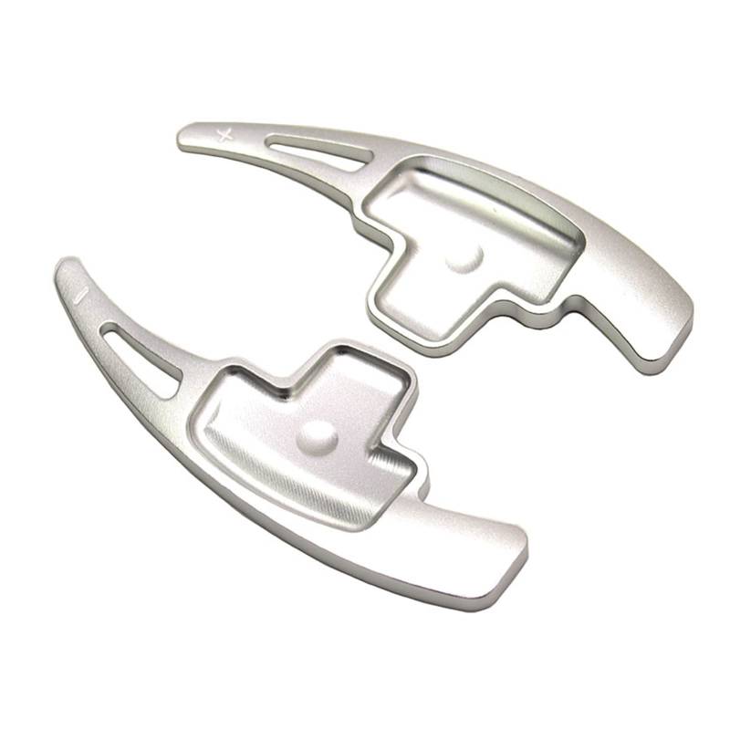 Schaltwippen Für Benz A B M Für Klasse W176 W246 Für GLK Für SLK Für CLA Für GLA Aufkleber Styling Auto Lenkrad Paddle Shift Verlängerung Shifter(Silver) von ETIGBG