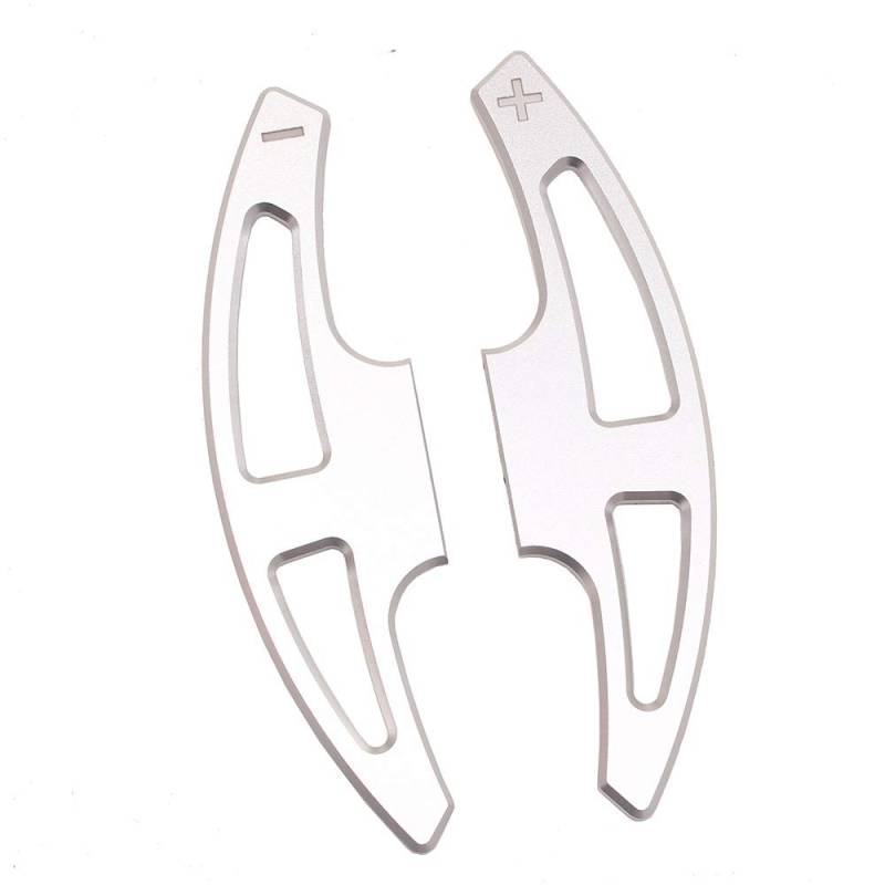 Schaltwippen Für E90 Für E92 Für E93 Für M3 Für M6 2009-2013 Lenkrad Kit Schaltwippen Sportliche Schalthebel Ersatzverlängerung Aluminium 2 STÜCKE(Silver) von ETIGBG