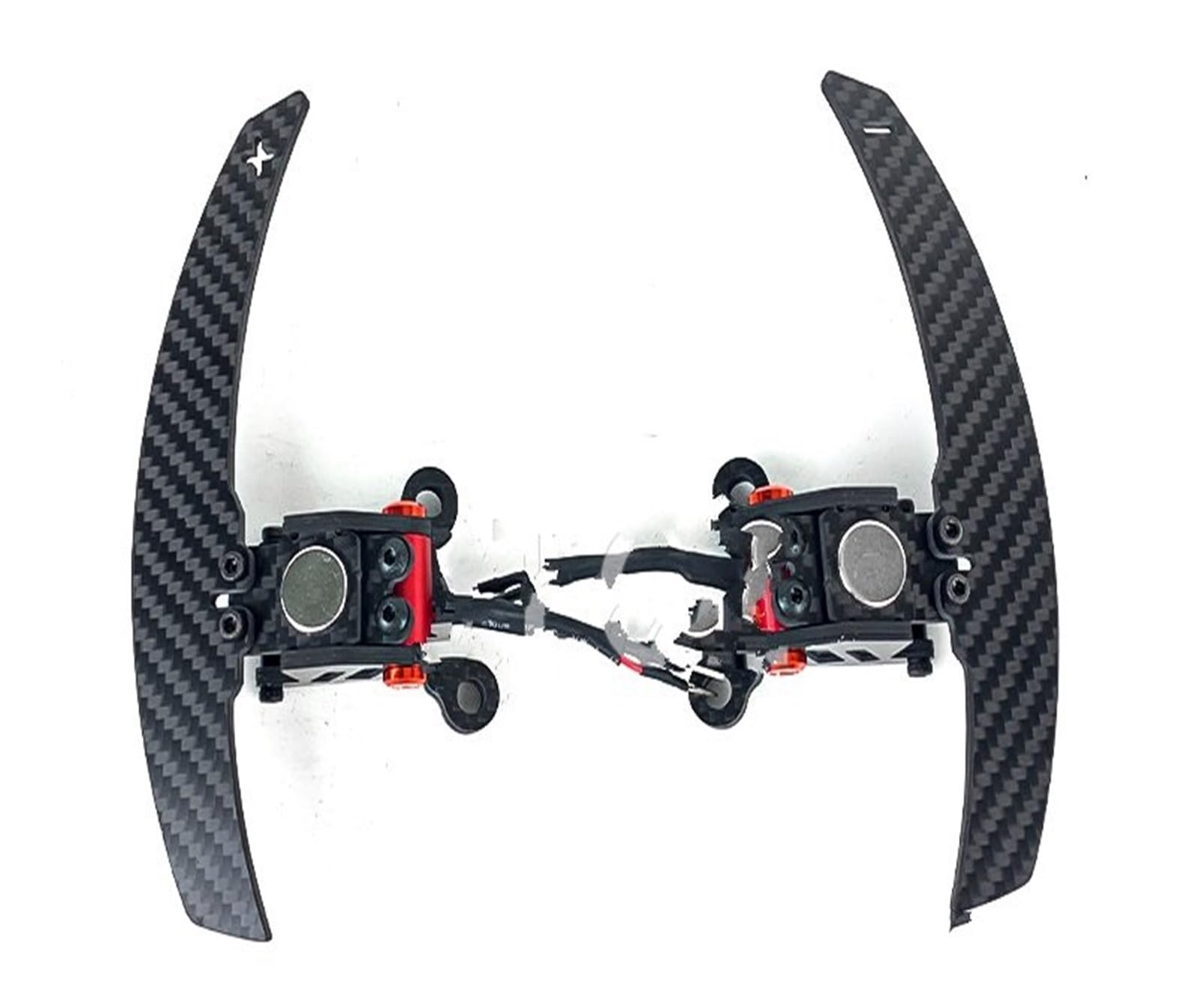 Schaltwippen Für Lexus Für NX Für IS Für RC Für RCF Für ISF 250 300 350 Für F Sport Lenkrad Faser Schaltwippen Magnetische Autozubehör Autoteile(Style 1) von ETIGBG