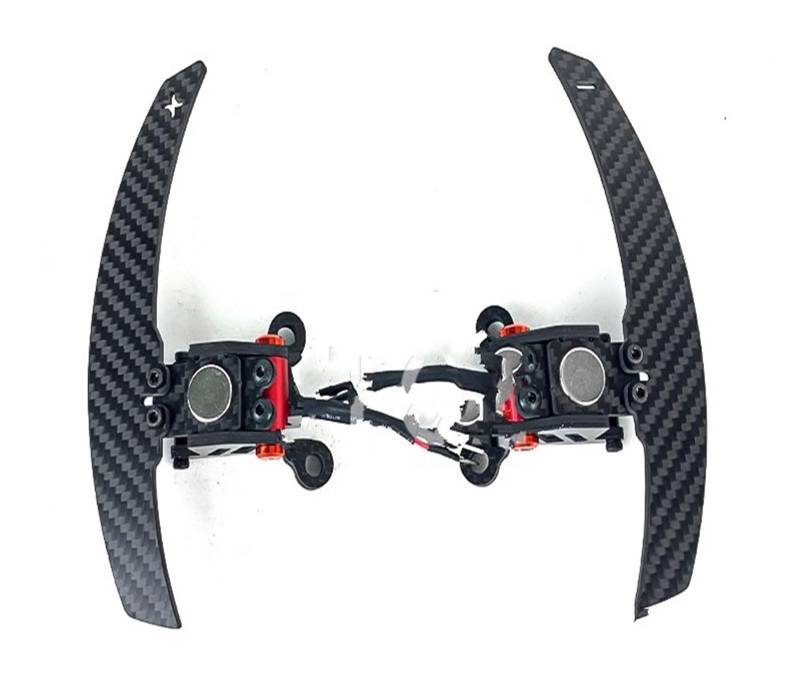 Schaltwippen Für Lexus Für NX Für IS Für RC Für RCF Für ISF 250 300 350 Für F Sport Lenkrad Faser Schaltwippen Magnetische Autozubehör Autoteile(Style 1) von ETIGBG