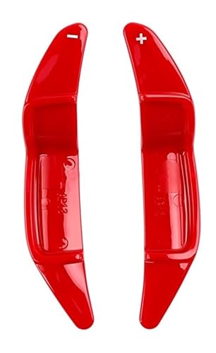 Schaltwippen Für R55 Für R56 Für R58 Für R60 Für R61 2007-2016 Zubehör Auto Lenkrad Paddel Verlängerung Schaltabdeckung 2 Stücke(Red) von ETIGBG