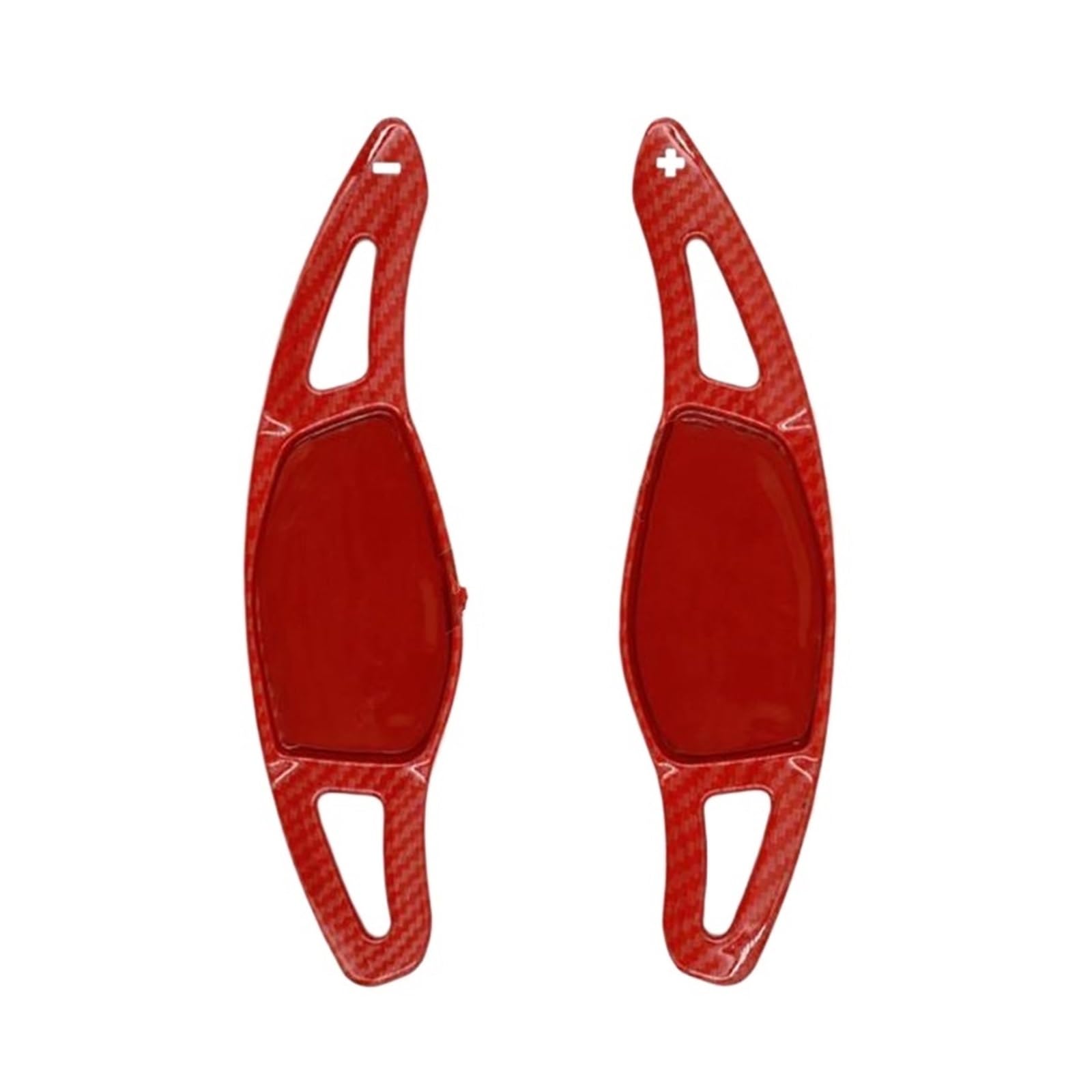 Schaltwippen Für RS3 RS4 RS5 TT RS Q3 Q8 R8 Für ABS Carbon Faser Auto Lenkrad Schaltwippe Erweiterung Zubehör Paddle Shifter(Red) von ETIGBG