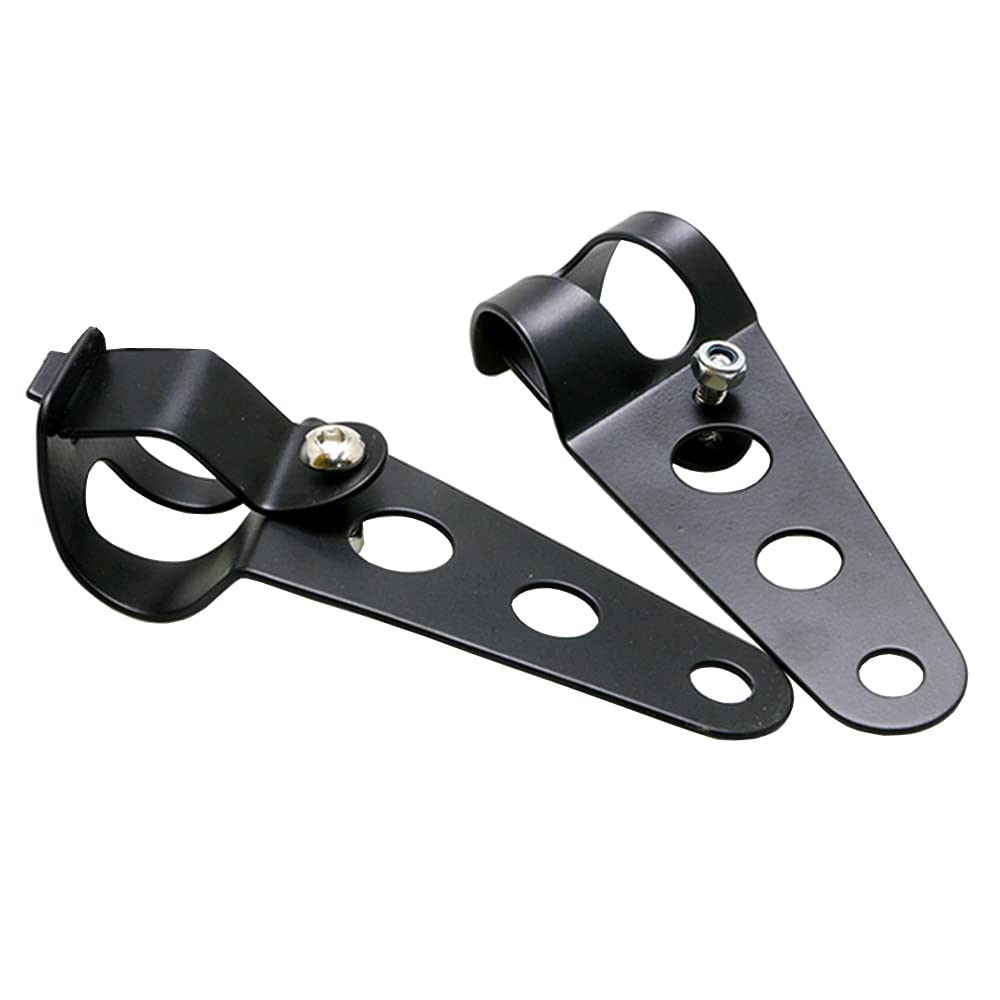 ETOPARS 2 Stück Motorrad Scheinwerferhalter Universelle Motorrad Scheinwerferhalter Lampenhalter Scheinwerfer Halterung Einstellbar 38mm - 51mm Gabeln Gehäuse Schwarz ETOPARS 2 Stück Motorrad Scheinwerferhalter Universelle Motorrad Scheinwerferhalter Lampenhalter Scheinwerfer Halterung Einstellbar 38mm - 51mm Gabeln Gehäuse Schwarz von ETOPARS